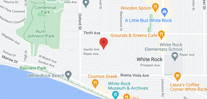map of 1322 EVERALL STREET